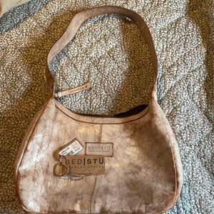 Bed Stu Labellum Woven Shoulder Bag Nectar Leather